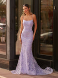 Sylvia |Mermaid Scoop Lace Long Prom Dress
